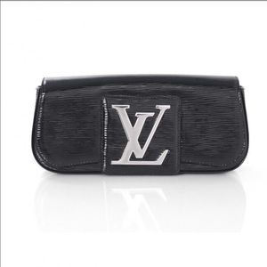 Louis Vuitton Black Epi and Patent Leather Clutch